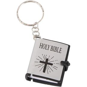 Bible Keychain, Mini Book Key Ring Religious Gift, Bible Key Chains Handbag Pendant Xmas Gift