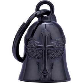 motorcycle for bells - motorcycle angel bell for men women,Bell Biker Accessory,Guard riding safety (eagle) (I need you) (cross black)