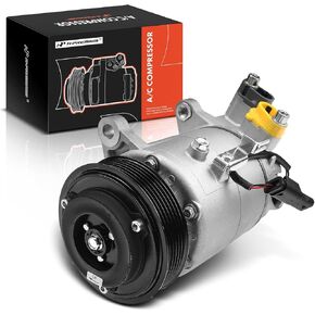 A-Premium A/C Compressor with Clutch Compatible with BMW X1, X2, X3, X4, 340i, 430i, 440i & Mini Cooper Clubman, Countryman & More