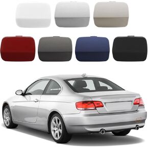 TOPUS Rear Bumper Tow Hook Cover for BMW 3 Series E92 E93 328i 335i 2007 2008 2009 2010 Towing Eye Cap Trailer Cover 51127161497 (Black, Right Passenger Side)