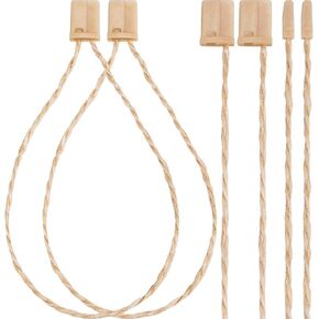 JOVITEC 1000 Pack 7 Inch String Hang Tag Fasteners Price Tag String Clothing Tags Fasteners Hemp Twine Tag Snap Locks Pin Security Loop bulk