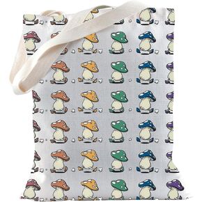 TSOTMO Dungeon Meshi Walking Mushroom Merch Gift Walking Mushroom Tote Bag for Anime Lovers Marching Mushrooms Gift