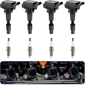 6pcs UF487 Ignition Coil Packs 1483 Iridium Spark Plugs Compatible with 2006-2018 Lexus Scion Toyota Avalon RAV4 Sienna Venza IS350 ES300h NX300h V6 L4 2.5L 3.5L Replaces C1601 90919-02255 90919-A2002