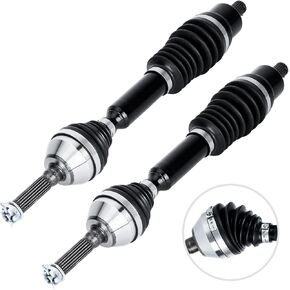 Youxmoto Heavy Duty CV Axles Front Left Right, for Polaris Sportsman 400 450 500 700 800 2007 2008 2009 2010 2011 2012, 5140 Bold Chrome Steel Drive Half Shaft, Fits 1332931,1332881