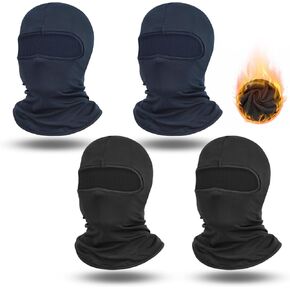 4 Pieces Full Face Cover Winter Warm Fleece Balaclava Face Mask Soft Winter Ski Mask for Men Women Cold Weather