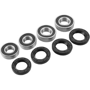 Front Wheel Steel Bearing and Rubber Seal Compatible with Yamaha Raptor 700 YFM700 2013 2015-2024,Raptor 700R YFM700R 2009-2013 2015-2024,YFZ450 2006-2013,YFZ450R 2009-2024