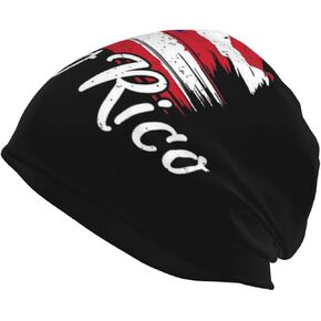 بورتوريكو العلم قبعات صغيرة للرجال النساء قبعات الشتاء الدافئة مع علم بورتوريكو لينة مترهل متماسكة قبعة الجمجمة in Kuwait