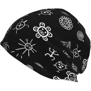Puerto Rico Flag Beanie Hats for Men Women Warm Winter Hats with Puerto Rican Flag Soft Slouchy Knit Skull Cap