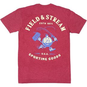 Field & Stream Bobberman Tee Shirt Cardinal Heather