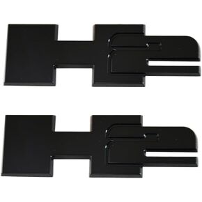 2pcs H2 Rear Liftgate Door Nameplate 3D Badge Emblems Replacement for 2003-2009 Hummer H2 (Redline)