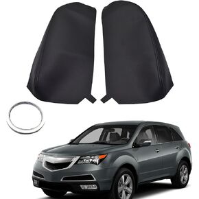 munirater Leather Center Console Armrest Cover Skin Black Replacement for 2007-2013 Acura MDX