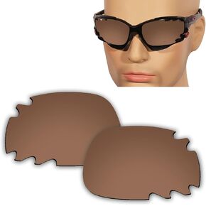 15MM Glare Proof Polarized Replacement Lenses for Oakley Jawbone Vented/Racing Jacket Vented for Men and Women