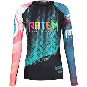 Raven Fightwear Women's The Candy Rash Guard MMA BJJ Black