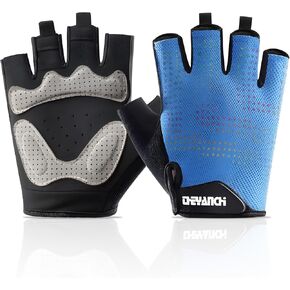 Cycling Gloves for Men Women - Breathable Road Mountain Bike Riding Gloves Half Finger Anti-Slip Bicycle Gloves Biking Gloves Applicable to Cycling, Workout, Gym, Climbing and Exercise