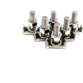 6Pcs Battery Terminal T Bolt, Car Battery Cable Extender T Bolt Kit Replace Part Number #19116852