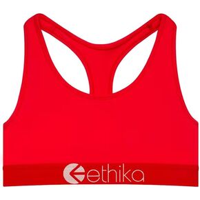 Ethika Womens Subzero Sports Bra | Neon Red