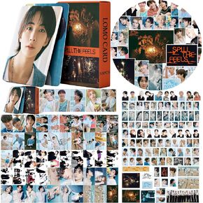 مجموعة بطاقات الصور الفوتوغرافية لألبوم SEVENTEEN SEVENTEEN المكونة من 155 قطعة K-POP SEVENTEEN 55 قطعة من بطاقات الصور الفوتوغرافية المنسكبة ومجموعة ملصقات الألبوم 100 قطعة من بطاقات Kpop Lomo وملصقات لطيفة لزجاجات المياه وسجلات القصاصات والكمبيوتر المحم in Kuwait