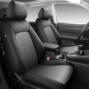 for Honda CRV Seat Covers 2025 2024 2023 - Custom Fit CRV Seat Covers EX-L/EX/LX/Sport/Touring/Special Edition Hybrid & Gas - Leather CR-V Seat Cover Full Set Waterproof - Black and Gray in Kuwait