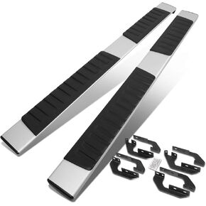 DNA MOTORING STEPB-ZTL-8183-BK 4.5 Inches Powder Coated Side Step Nerf Bar Running Boards Compatible with 2007-2017 Tundra 2-Dr Regular Cab
