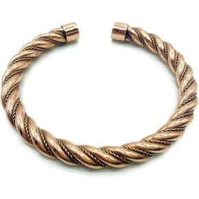 Handmade Traditional Design Twisted Copper Bracelet. 100% Pure Raw Copper Bracelet. (Twisted)