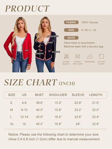 FAIRY SEASON Women's Cardigan Sweaters Casual Long Sleeve Open Front Button V Neck Knit Lightweight Outwear with Pockets in Saudi Arabia