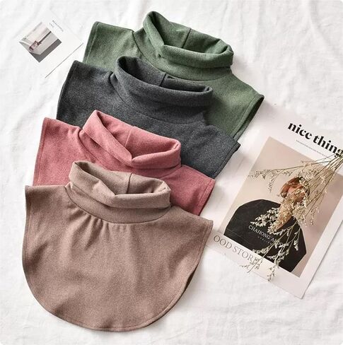 NIDMIDO Fake Turtleneck Dickey Detachable Collars Wear Outer or in Sweater Hoodie Thickening High Neck Mock Collar for Women in Saudi Arabia