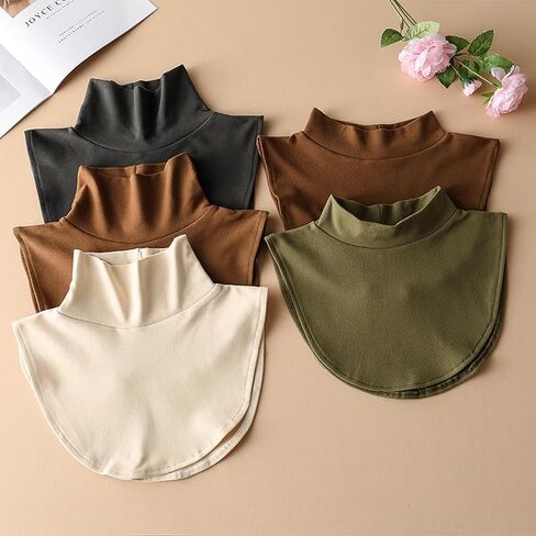 NIDMIDO Fake Turtleneck Dickey Detachable Collars Wear Outer or in Sweater Hoodie Thickening High Neck Mock Collar for Women in Saudi Arabia