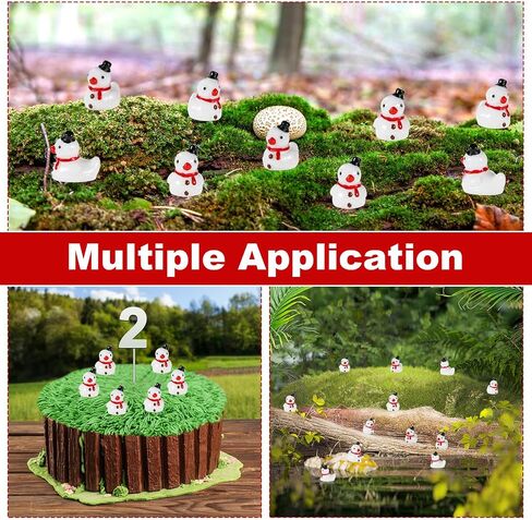 50 Pcs Snowman Resin Ducks, Mini Christmas Ducks Christmas Novelty Ducks Little Resin Ducks for Christmas Stocking Stuffers Christmas Tree Decoration in Saudi Arabia