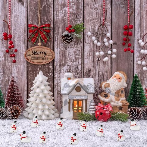 50 Pcs Snowman Resin Ducks, Mini Christmas Ducks Christmas Novelty Ducks Little Resin Ducks for Christmas Stocking Stuffers Christmas Tree Decoration in Saudi Arabia