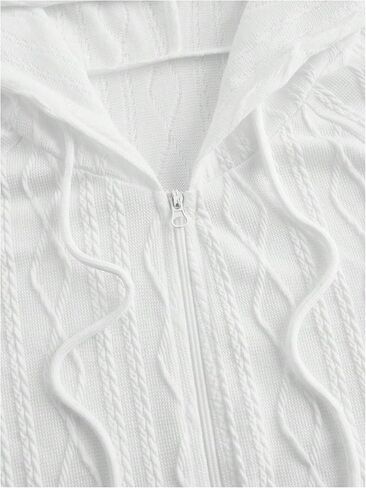 SOLY HUX Women's Zip Up Hoodies Drawstring Long Sleeve Sweatshirt Casual Jacket in Saudi Arabia