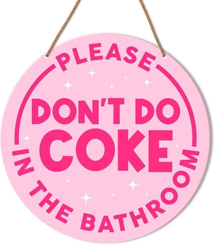Funny Pink Bathroom Sign Decor, Pink Girl Bathroom Decor Toilet Powder Room Wall Hanging Signs Decorations, Take a Seat Sweet Cheeks in Saudi Arabia
