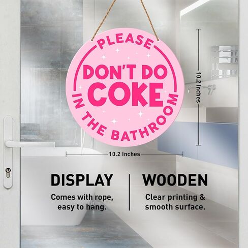Funny Pink Bathroom Sign Decor, Pink Girl Bathroom Decor Toilet Powder Room Wall Hanging Signs Decorations, Take a Seat Sweet Cheeks in Saudi Arabia