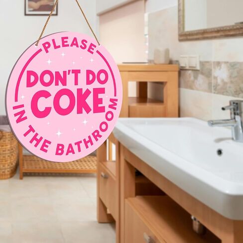 Funny Pink Bathroom Sign Decor, Pink Girl Bathroom Decor Toilet Powder Room Wall Hanging Signs Decorations, Take a Seat Sweet Cheeks in Saudi Arabia