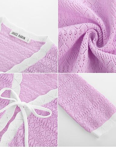 GRACE KARIN Cardigan for Girls Bolero Kids School Uniform Shrugs Sweater Size 5-12 Long Sleeve in Saudi Arabia