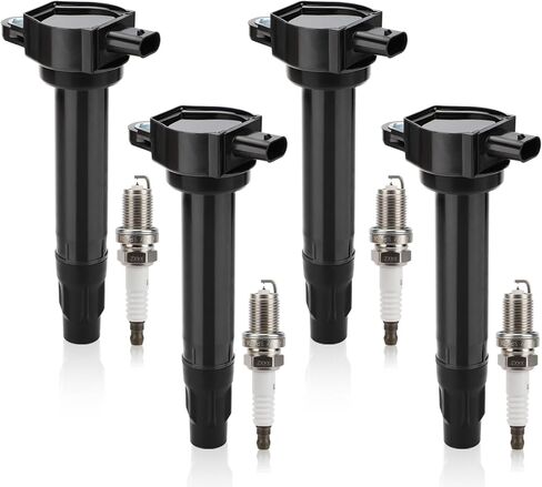 6pcs UF487 Ignition Coil Packs 1483 Iridium Spark Plugs Compatible with 2006-2018 Lexus Scion Toyota Avalon RAV4 Sienna Venza IS350 ES300h NX300h V6 L4 2.5L 3.5L Replaces C1601 90919-02255 90919-A2002 in Saudi Arabia