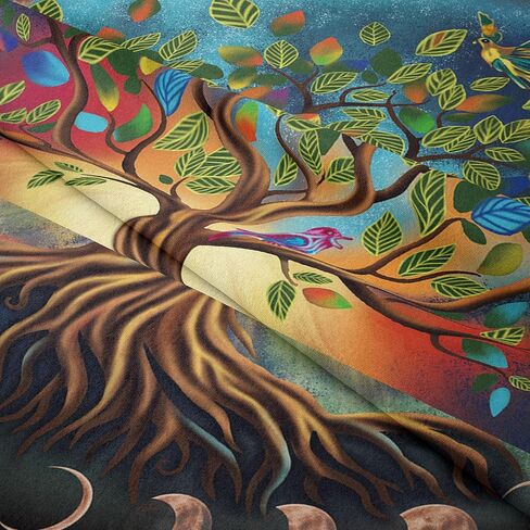 شجرة الحياة نسيج غامض مليء بالنجوم متمنيا شجرة نسيج الفن الجمالي خلفية الجدار شنقا مخدر الهبي البوهيمي جدار الفن مناسبة لغرفة المعيشة غرفة نوم النوم ديكور المنزل in Kuwait