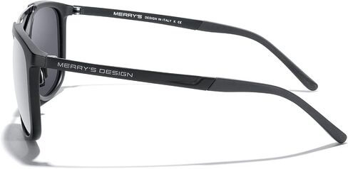 MERRY'S Square Polarized Sunglasses for Men Women Vintage Double Bridge Sunglasses Mirrored Lens in Saudi Arabia