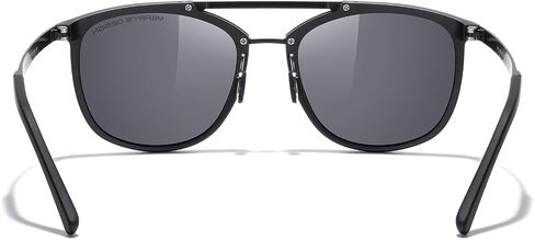MERRY'S Square Polarized Sunglasses for Men Women Vintage Double Bridge Sunglasses Mirrored Lens in Saudi Arabia