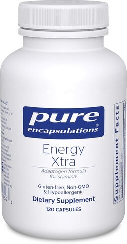 Pure Encapsulations Energy Xtra | Adaptogen Formula for Stamina* | 60 Capsules in Kuwait