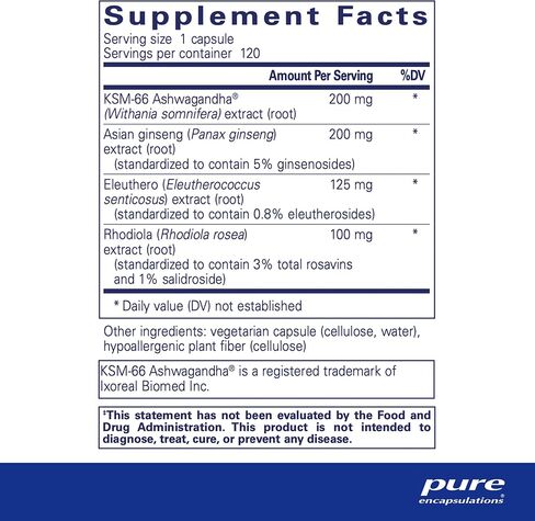 Pure Encapsulations Energy Xtra | Adaptogen Formula for Stamina* | 60 Capsules in Kuwait