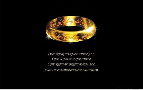 The One Ring to Rule Them All For Men & Women,Lord of The Rings, Elegant Elven Green Tree Leaf Enamel Pins Brooch Pendant Necklace，Hobbit Stainless Steel Rings of Power Cosplay Jewelry in Kuwait