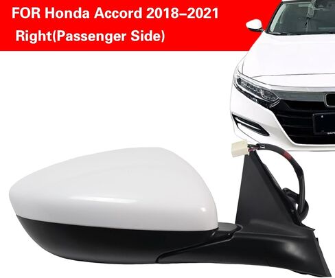 Marretoo for Honda Accord 2018 2019 2020 2021 2022 Side Mirror Assembly Driver Side for HONDA ACCORD Accessories |POWER+LAMP+HEAT+BSM Replaces HO1320330(LH) in Saudi Arabia