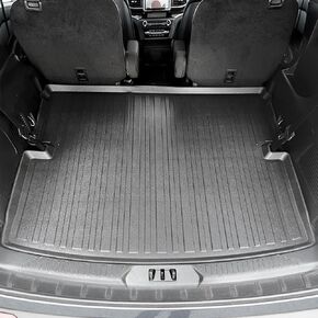 Premium Cargo Liner for Ford Explorer 2020-2025 Behind 2nd Row - 100% Protection - Custom Fit Car Trunk Mat - Easy-to-Wash & All-Season Black Cargo Mat - 3D Shaped Laser Measured Trunk Liners