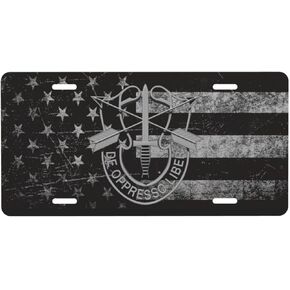 US Special Forces Insignia License Plate Aluminum License Plate Decorative License Plate License Plate Cover