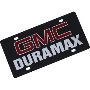 Eurosport Daytona- Compatible with -, GMC Duramax - Carbon Steel License Plate