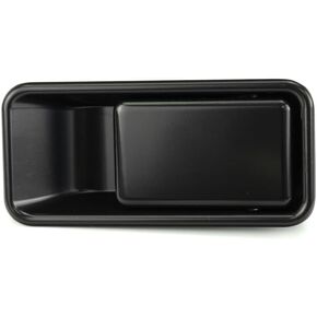 For Jeep Wrangler YJ 1987-1995 Exterior Door Handle Driver & Passenger Side Pair Front | Half Door Type | All Submodels | Smooth Black | Replacement For CH1310144, CH1311144 | 55176549AB, 55176548AB