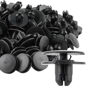 MOTOALL New 100Pcs Fender Push Type Retainer Clips 91501-TR0-003 Fit for Honda Acura