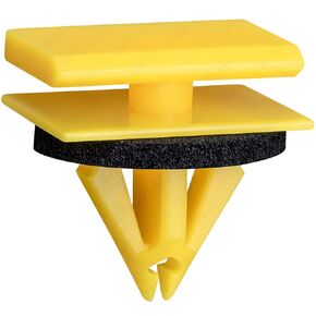 Rexka 20pcs Rocker Panel Moulding Clips Yellow Nylon Compatible with GM 5480852 Chevrolet Equinox Pontiac Torrent