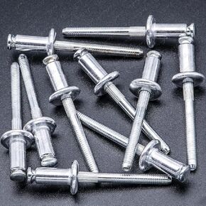 Rexka 10pcs 1/4" Window Regulator Peel-Type Rivets for GM 9436175 Ford 385189-S100 Chrysler 6031115 Buick Chevy GMC Cadillac Dodge