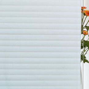 Privacy Window Film No Glue Window Cling Static Cling Glass Door Film Strips Frosted Sliding Window Covering Stickers Tints for Home Office,17.5 inches by 78.7 inches